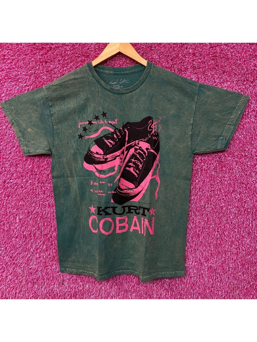 Kurt Cobain Obscene Phone Calls to Myself Nirvana Grunge T-Shirt Large